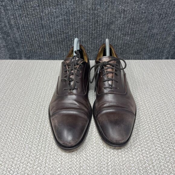 Antonio Maurizi Cap Toe Oxfords Dress Shoes Brown Leather Lace Up Mens 7 US main image 6